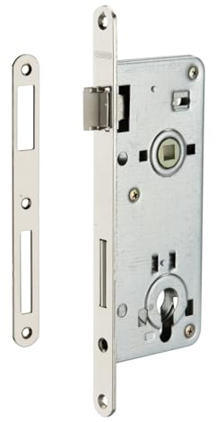 Boitier de Serrure Encastrable, Cylindre pour Porte d'entrée, Axe 50 mm, Bouts Ronds, Finition Zinguée, Sécurité Renforcée, Installation Facile, Matériau Durable - THIRARD