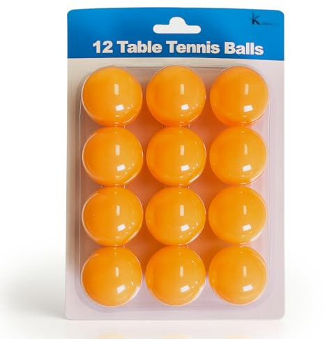 Karrma Ltd. Table Tennis Balls 12 | Ping Pong Balls Orange | Durable | Premium Quality and Performance Ideal Racket ball ABS 40+ for Training Learning Indoor & Outdoor