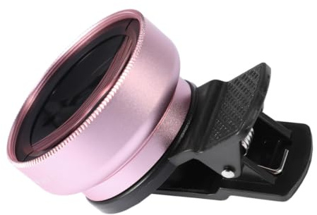 SHINEOFI Objectif Portable pour Smartphone Grand Angle 0,45x et Macro Clip Réglable en Métal pour Architecture et Photos Détaillées