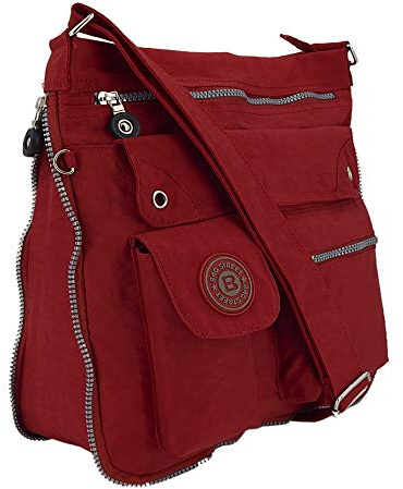 ekavale - leichte Damen-Umhängetasche - Praktische Crossbody-Handtasche - mit vielen fächern - Schultertasche wasserabweisende Damentasche