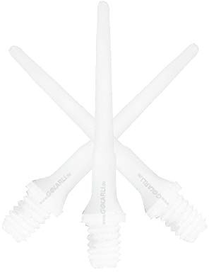 GOKarli Premium Qualitäts E-Point Spitzen 2BA Softdart Spitzen Soft Tips (Weiß, 1000 Stück)