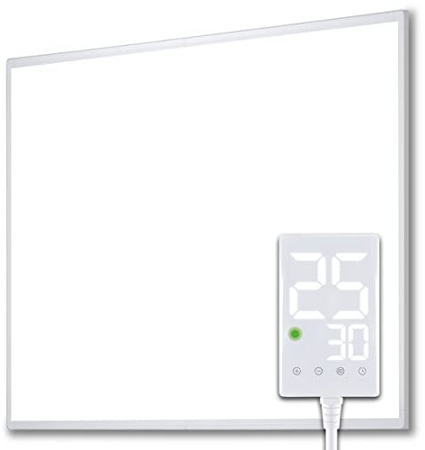 Heidenfeld Infrarotheizung HF-HP100-3 | 𝟭𝟬 𝐉𝐀𝐇𝐑𝐄 𝐆𝐀𝐑𝐀𝐍𝐓𝐈𝐄 - 300 Watt - Bis 8 m² - Infrarot Heizkörper - Elektroheizung mit Thermostat - Überhitzungsschutz (HF-HP100-3 300 Watt)