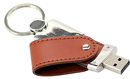 Chiavetta USB in pelle 8Gb Pendrive 16Gb Pen Drive 32Gb Thumb Drive 64Gb Business Metal Portachiavi Memoria esterna Usb2.0 Memory Stick
