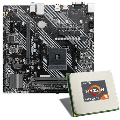 Mainboard Bundle | AMD Ryzen 5 4500 6x3600 MHz, ASUS Prime A520M-A II/CSM, 1x M.2 Port, 4X SATA 6Gb/s, USB 3.2 Gen1 | Tuning Kit | CSL PC Aufrüstkit