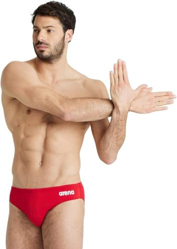 ARENA Solid Team Costume Uomo Piscina, Costume da Bagno ad Asciugatura Rapida, Pantaloncini da Bagno in Tessuto MaxLife Eco con Massima Resistenza al Cloro e Protezione UV UPF 50+