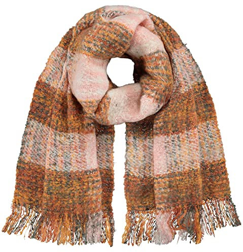 Barts Damen Strickschal Kristinam Fransen-Schal mit Karo-Muster 5828 Army 13