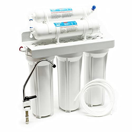Depuratore acqua DOMESTICO MICROFILTRAZIONE a 5 stadi completo di filtri rubinetto accessori sotto lavello