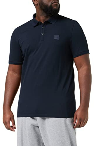 BOSS Mens Passenger Stretch-Cotton Slim-fit Polo Shirt with Logo Patch