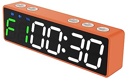 Mini-gym-timer, uppladdningsbart stoppur, bärbar nedräkning/upklocka med magnetisk baksida för hemmagym gym träning