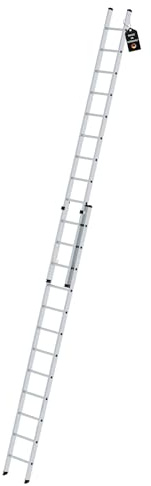 PROREGAL Sprossen-Schiebeleiter 2-teilig ohne Traverse 2x12 Sprossen | Leiter, Teleskopleiter, Trittleiter, Bockleiter, Sprossen-Doppelleiter