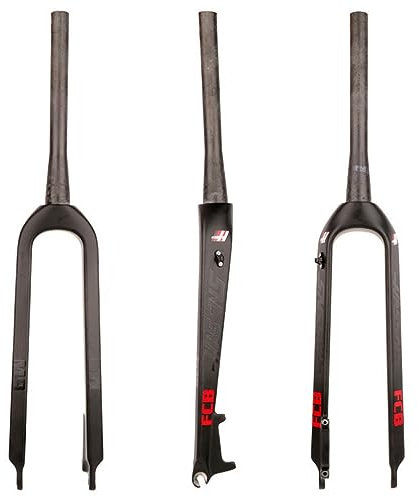 HIMALO 26/27.5/29 Fourche Rigide MTB Carbone Fourche VTT Allègement Frein À Disque Fourche Avant Tube Droit/Tube Conique sans Filetage QR 100mm (Color : Tapered, Size : 26'')