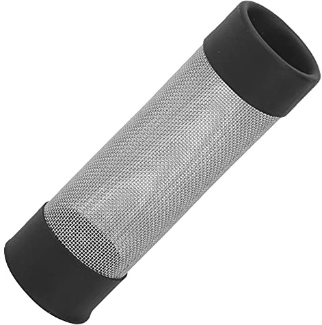 Aquarium Aussenfilter Filterschutz, Garnelen Schutz, Aquarium Filter Guard, Aquariumfilterabdeckung aus Edelstahl mit EIN- und Auslassschutzgitter für Fische und Garnelen, Innendurchmesser 18 mm