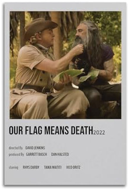 Our Flag Means Death Movie Canvas Poster Room Decor Aesthetic Poster Artistic Poster for Bedroom Living Room Walls 24x36inch(60x90cm) Unframe-Style