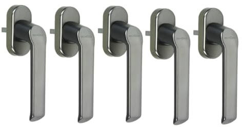 SCHÜCO Fenstergriffe CT70 Akustik edelstahl 234758 | als 5er Sparset | Hochwertige Optik und Qualität