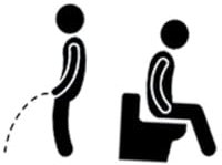 Amosfun 5stücke Wc-aufkleber Deko-aufkleber Aus Pvc Badezimmer-aufkleber Selbstklebend Abnehmbar Für Glatte Oberflächen Kreatives Muster Einfach Anzubringen