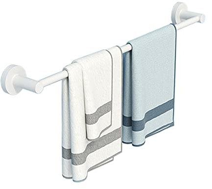 Einzelner Handtuchhalter, An Der Wand Montierte Weiße Handtuchstange, Runder Handtuchhalter Aus Edelstahl Für Badezimmer Oder Küche, 30 cm Bis 100 Cm/40 cm/100Cm