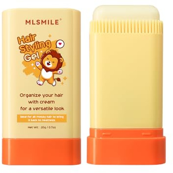 MLSMILE Haargel für Kinder, Haarwachs Stick für Männer und Frauen - Styling Gel, Sichere Inhaltsstoffe, Einfache Anwendung - Perfekt zum Bändigen von fliegendem Haar und zum Kreieren toller Frisuren