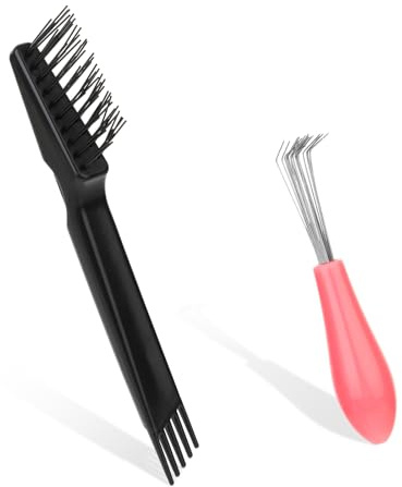 Giantree 2/4 piezas de herramienta de limpieza de cepillo de pelo, cepillo limpiador de peine, rastrillo limpiador de cepillo de pelo, mini removedor de cepillo de pelo para eliminar el polvo del