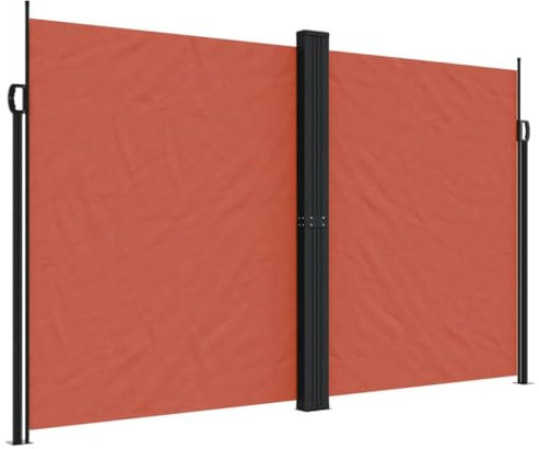 vidaXL Tenda da Sole Laterale Retrattile Terracotta 200x600 cm