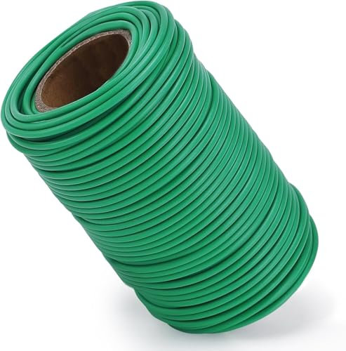 ZLLkeji Fascette da Giardino Filo per Piante 0,35 Mm Legaccio per Piante Tubo di Legatura per Arrampicata da Giardino, Viti, Arbusti e Fiori,Fai da Te 20 Metri