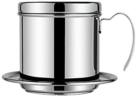 Giilayky Filtro de café Vietnamita portátil prensa de café reutilizable Phin Infusor colador olla café infusor manual de café