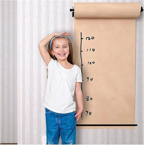 JvFbjLF 37/67/97/127 cm breiter Notizpapierrollenschneider, Memoboard, Wanddekoration, Kraftpapierspender(Steel Frame Wide-127cm/50in)