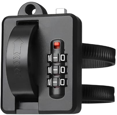 Verrou antivol pour casque de vélo avec serrure à combinaison pour plus de sécurité, accessoire de moto pour les familles, les amoureux