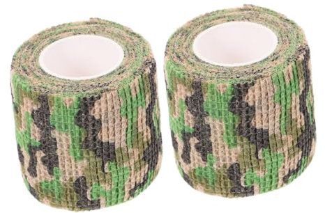 PENIKOKO 2 Stück Selbsthaftende für Vliesstoff Verbandsmaterial Schutz Verletzungen und Schmutz für Outdoor Aktivitäten Camouflage Design