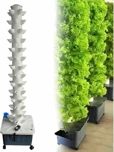 ZJGFCB Sistema di piantagione idroponica a 14 strati 70 fori torre idroponica, sistema di piantagione idroponica Smart Garden, piantagione idroponica in serra