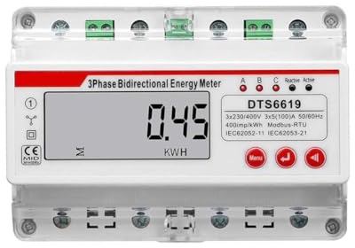 Gettimore Compteur d'électricité avec écran LCD rétroéclairé pour la maison, le bureau et l'énergie d'usine