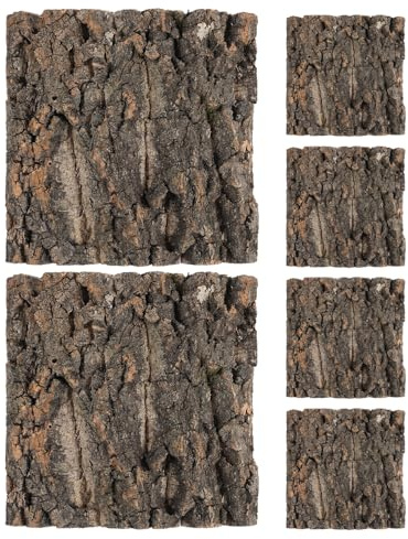 DECOMELODY 6 St Korkbark Bakgrund Reptil Vattentålig Terrariebakgrund för Ödla Ormar Sköldpadds Habitat Vivarium Väggdekoration
