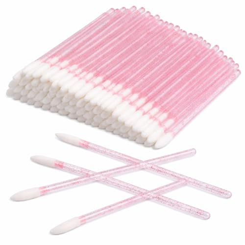 400 aplicadores de lápiz labial de cerdas sintéticas, varillas de brillo de labios y brochas correctoras, herramienta aplicadora de sombra de ojos portátil, aplicadores de labios desechables para uso