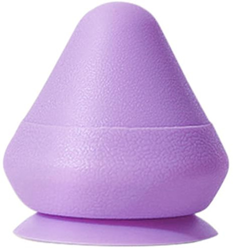 MALUGOGO Bola de masaje con ventosa para la espalda, alivio muscular, material TPE, color morado, para uso doméstico