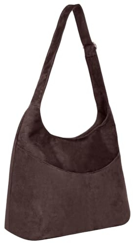 BSBUY Sacs Bandoulière Femme Sac à Main Sac BandoulièRe Croissant de Lune en Cuir PU avec Pouches, Sous Les Bras, Petit Moderne Sacoche pour les Rendez-Vous, les Voyages, les Courses(Brun)