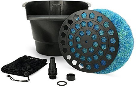 Aquascape Filtro per laghetto e Cascata, filtrazione Meccanica e Biologica efficiente, Compatto | 77020, Nero