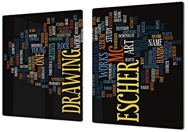Gigantic Cutting Board and Cooktop Cover - Glass Kitchen Board; Single: 80 x 52 cm (31,5” x 20,47”); Double: 40 x 52 cm (15,75” x 20,47”); Series. Subtitles DD17