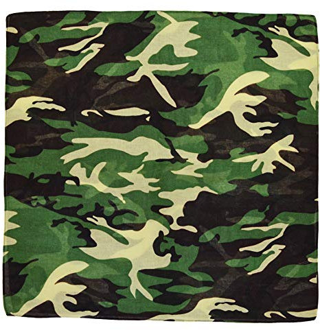 Multifunktion Bandana-Tuch Nickitücher Halstuch Kopftuch Zimmermanns- und Richtfesttücher 100% Baumwolle / Cotton Mund-Nasen-Bedeckung Biker Rad Outdoor Schweißtuch Stirnbänder (Camouflage -1#)