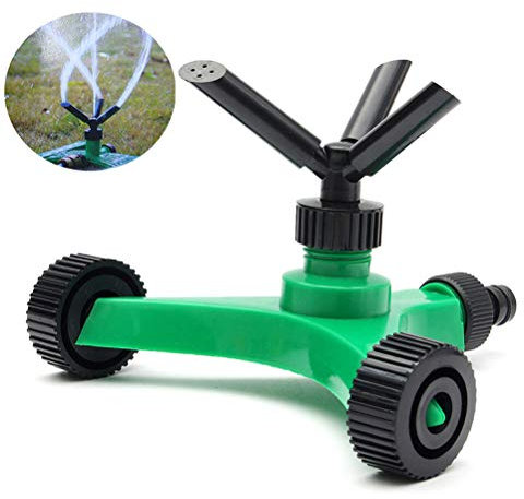 SUSHOP 360 ° Automatique Rotating Anti-Incendie, Jardin Lawn Sprinkler Irrigation pelouse Amovible Jardin Pulvérisateur Jet d'eau pour l'irrigation Pelouse et Jardin Arrosage Irrigation