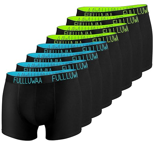 Fullluwaa Herrens Boxer Shorts 8-pack Briefs Bomull Herr Retro Shorts Boxer Underkläder S, M, L, XL, XXL, XXXL