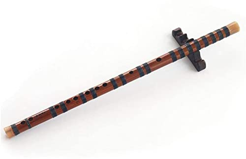 Kinesisk flöjt bambu flöjt musikinstrument träflöjt indisk flöjt kinesiskt instrument bambu klassiskt musikinstrument för barn vuxna nybörjare (Storlek: F Tone)