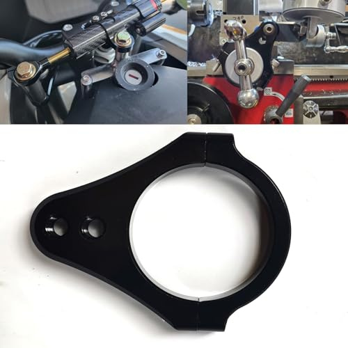 50mm Soporte de horquilla de motocicleta, soporte de dirección, soporte de amortiguador de vibración, soporte de fijación de abrazadera, estabilizador universal