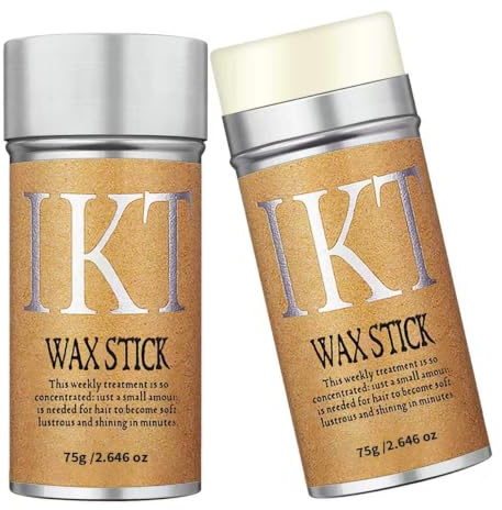 Shiyalan Hair Wax Stick, 2 PCS - Slick Stick for Hair Non-greasy Styling Hair Pomade Stick for Flyaways Edge Frizz Hair, 2.7 Oz