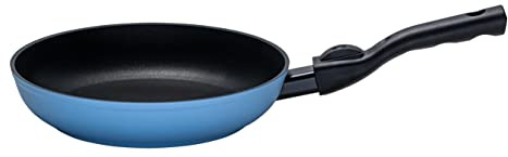 Kelomat, 3522-328, Bratpfanne, BLUE CLICK, 24 cm Durchmesser, rund, ThermoStabilboden, abnehmbarer Griff, Qualitäts-Antihaft-Versiegelung, LBH 44x24.8x8cm, 1,03kg