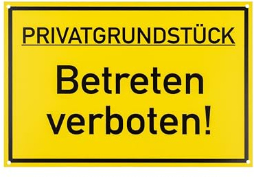 PRIVAT EGENDOM - Tillträde förbjudet! skylt, 2 st, 30 x 20 cm, 1 mm tjock PVC-skylt med borrhål, Tillträde förbjudet på egendom skylt, Varning för obehöriga