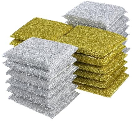 Healifty 48 Pz Spugnetta a Spugna Strofinaccio Cucina Spugnette Abrasive Spugne Per La Pulizia Spugnetta Per La Pulizia Spugna Per Lavare i Piatti Papà Prodotto Finito Lana D'acciaio