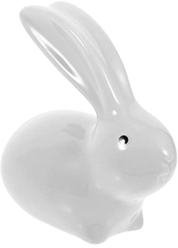 Cabilock Kaninchen-verzierung Statuen Von Gartenkaninchen Hasenfiguren Zu Ostern Mini-hasenfiguren Hasenfigur Ornament Osterhasen-Ornamente Keramik Tee Kochen Pappbecher Weiß Modellieren