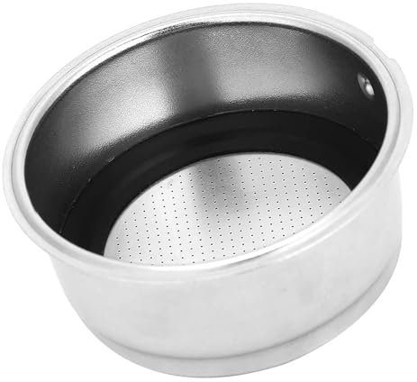 WPKD BLUEIY Cesta De Filtro De Café,Taza De Filtro De Café De Acero Inoxidable Desmontable,Colador De Cesta Presurizada,Accesorios Para Máquina De Café Para Oficina Cafetería(Copa Doble)
