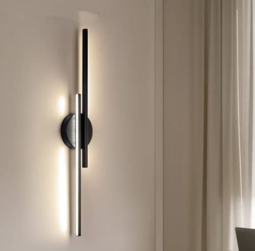 SSNCcNC LED modern Minimalismus Wandlampe Nordic Schlafzimmer Nachttischlampe Innen Kreativ Wandleuchte Wohnzimmer Treppen Wandbeleuchtung Eisen & PS Flurlampe Wandspots Warmes Licht 3000K