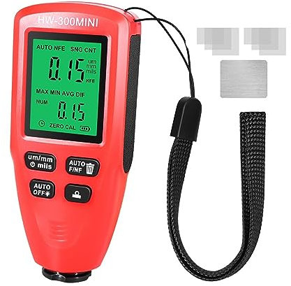 Lackdickenmessgerät, Digitales Schichtdickenmessge Autolack-Beschichtungsdickenmessgerät, 0,01 mm/1 mil, Autolack-Galvanik-Metallbeschichtungsdickenmessgerät, 0–2000 um für Autolack, Pulverbeschichtun