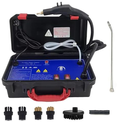 Limpiador a vapor de alta temperatura, máquina de limpieza a vapor portátil instantánea de mano, lavadora para detalles de automóviles, máquina de limpieza de cocina para limpiar hornos microondas,